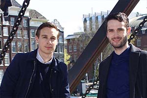 Luc Oudenes (links) en Eli Goedegebure van Datastudent